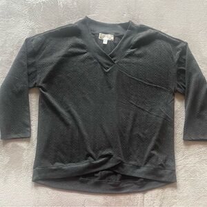French Laundry Charcoal Knit Top